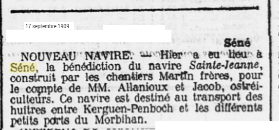 1909 Sinagot Sainte jeanne