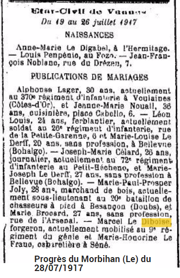 LE DIBOISE mariage presse