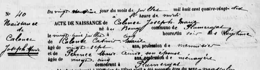 CALONEC Extrait 1890