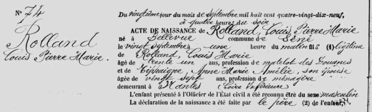 Rolland Extrait 1899