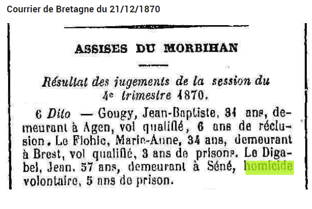 1870 décembre homicide