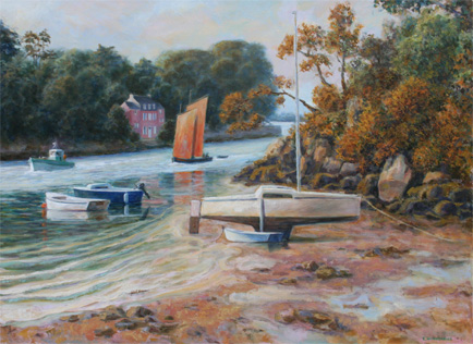 Peinture Dans le goulet de conleau Eric Winzenried