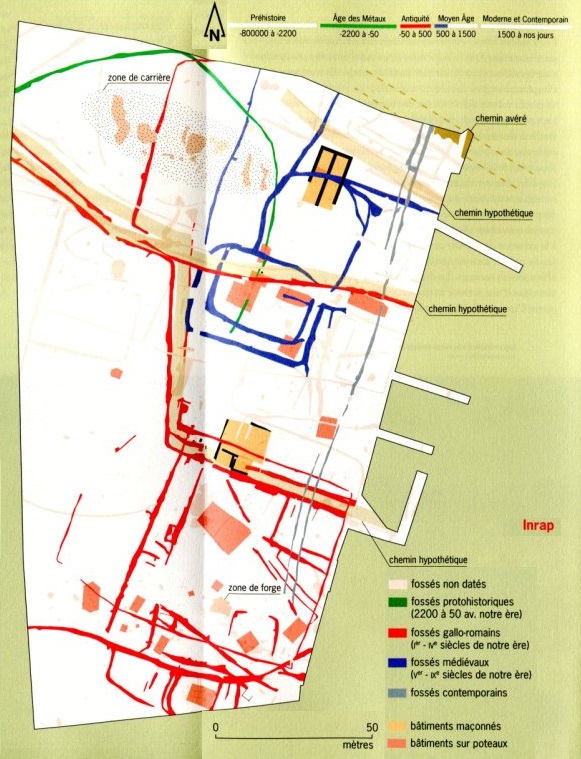 Inrap Bézidel plan inrap