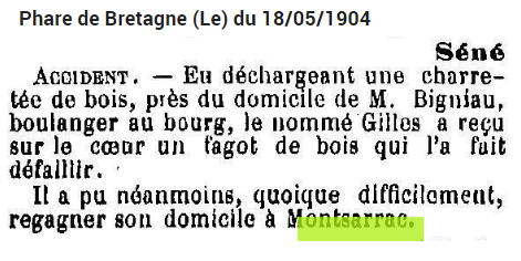 1904 5 Séné Montsarrac Bois Boulanger