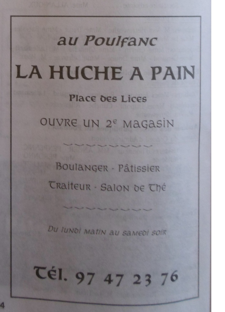 1987 janvier Huche Pain ouverture