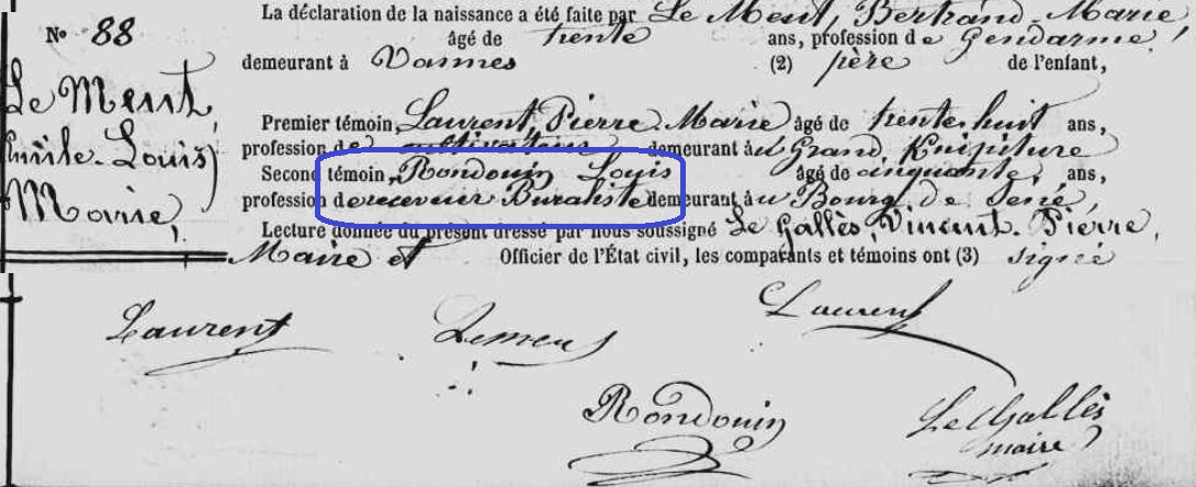 1874 Rondouin receveur