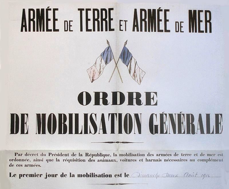 3R LE MOUELLIC Mobilisation Générale 1914