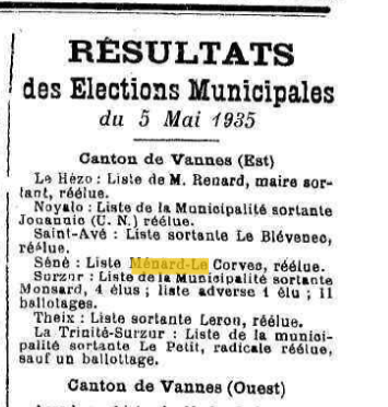 3R MEANRD 1935 réélection