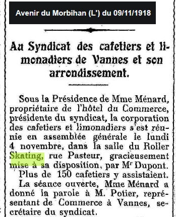 1918 11 Skating M. Dupond