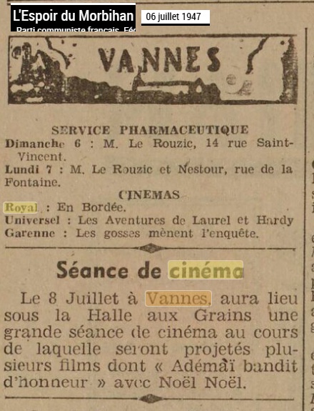 1947 07 cineam Halles grains