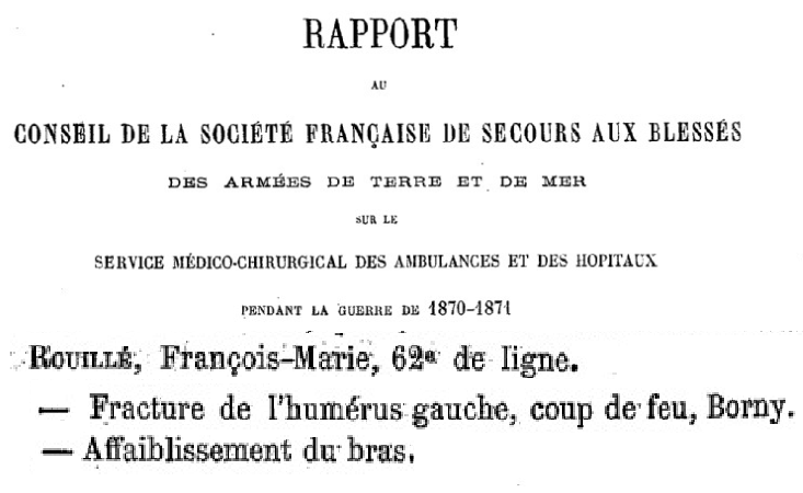 1871 ROUILLE guerre