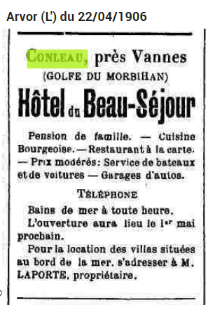 1906 04 Conleau Hotel Beauséjour