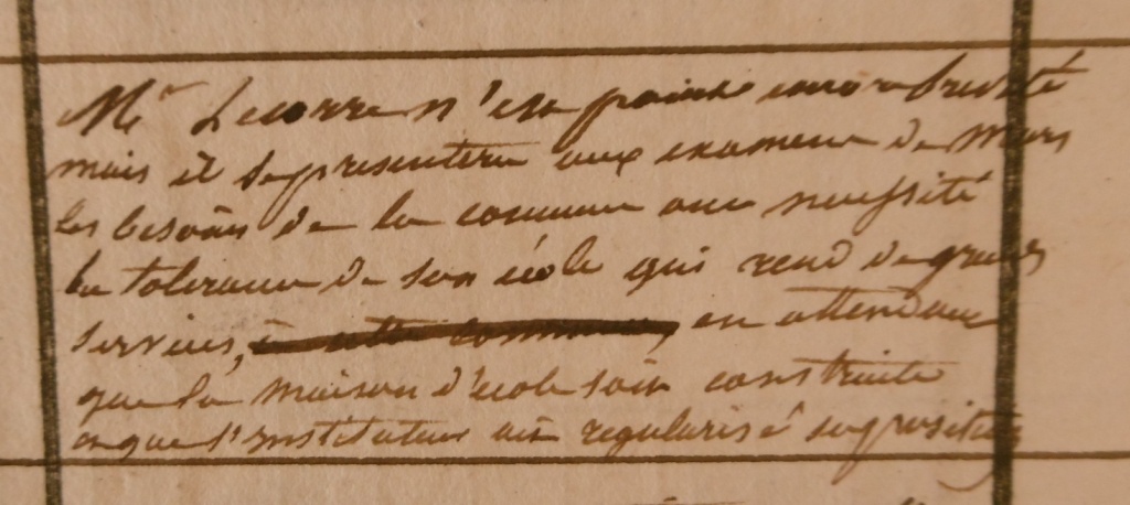 1837 Le Corre Evaluation
