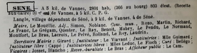 1913 Annuaire SENE