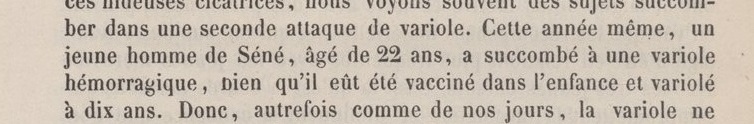 1870 Variole Sene 22 ans