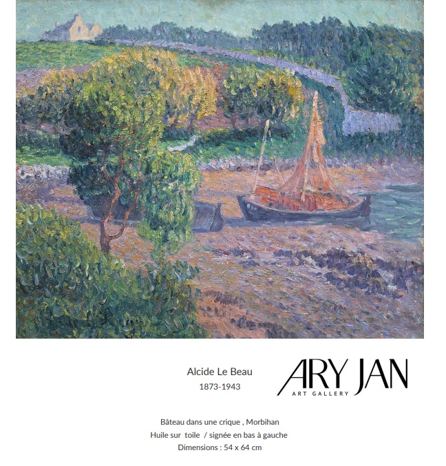 LE BEAU bâteau dans une crique