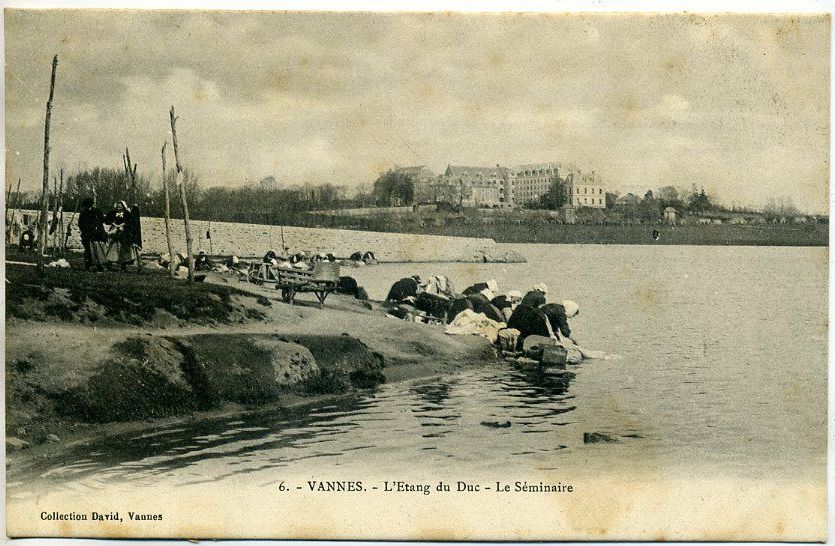 1910 Laveuses lavandieres Etang du Duc