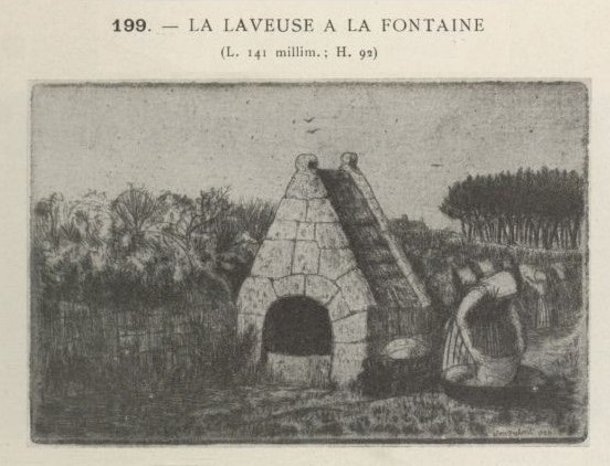 FRELAUT La Laveuse à la fontaine