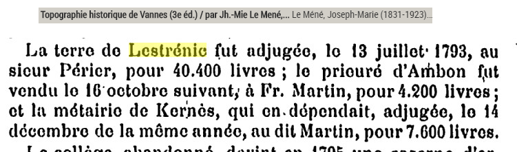 1793 Lestrénic Perrier