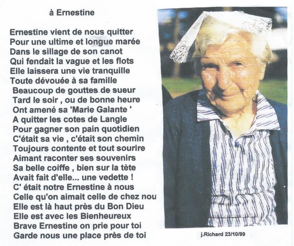 1991 Ernestine Obsèques