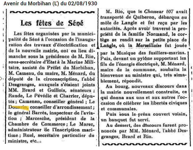 1930 aout Menard Fete Séné