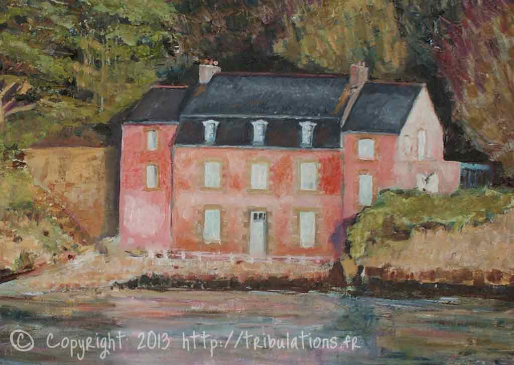 Peinture maison rose extrait