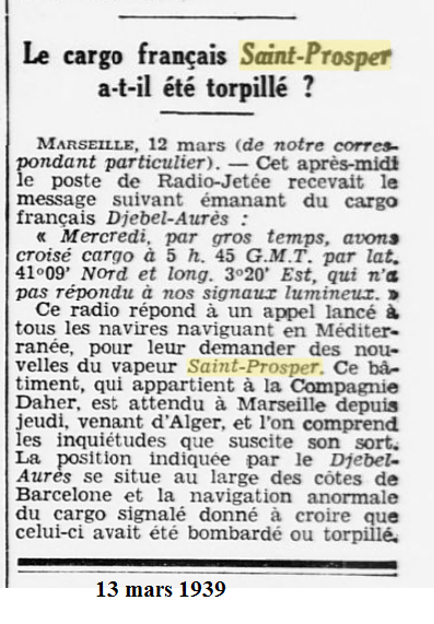 1939 COCART 13 mars Ouest Eclair