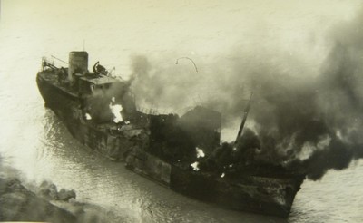 1965 navire port manech incendie