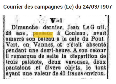 1907 LE GUIL victime dun vol