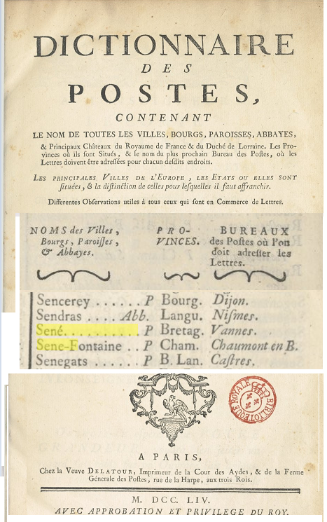 1754 Séné poste