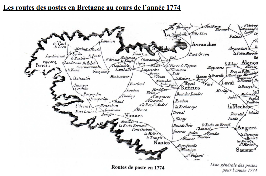 1774 Breatgne relais poste