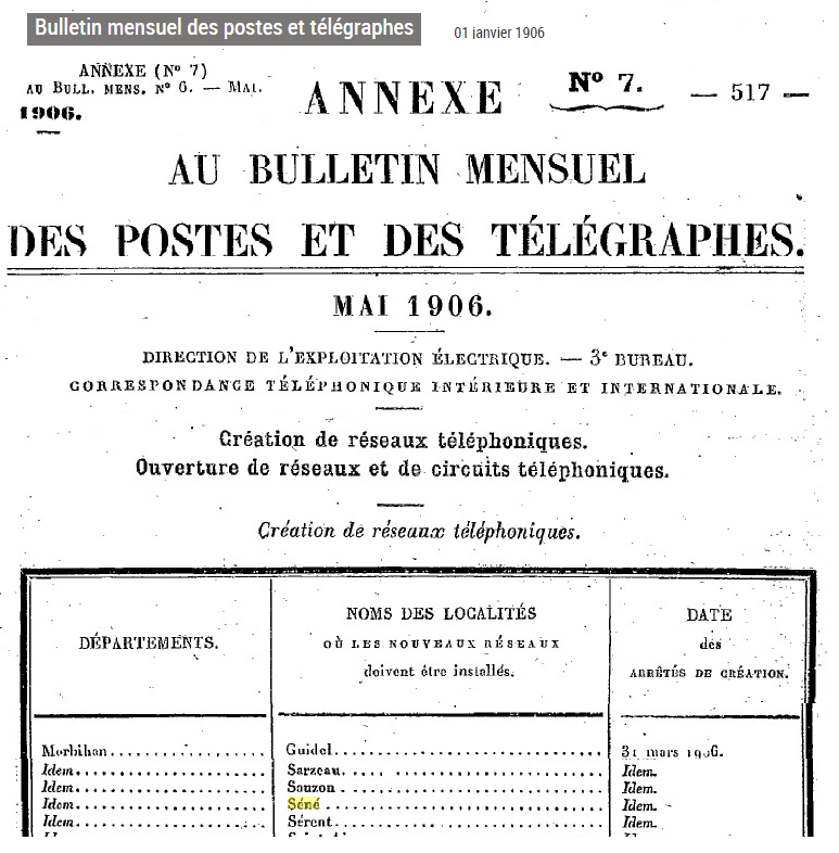 1906 Sene Telephone