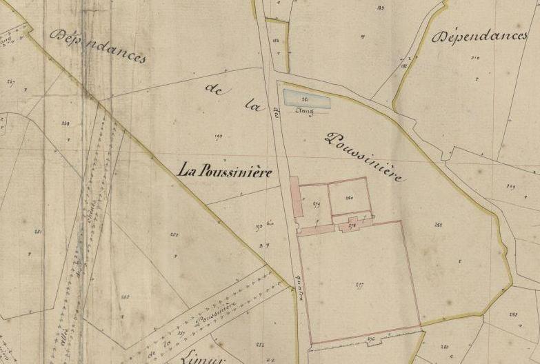 1840 Poussiniere cadastre