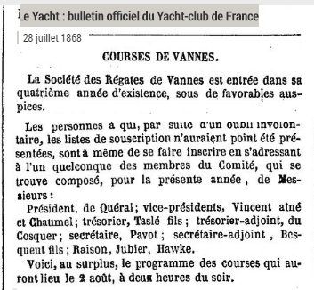 1868 Yacht SRV creation bureau