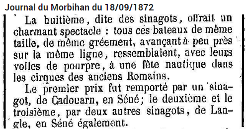 1872 Regates sinagots