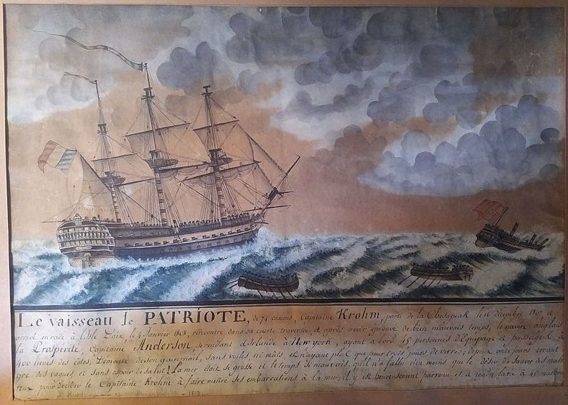 Vaisseau Le Patriote Peinture 1813