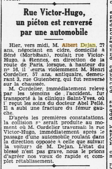 1937 Ouest Eclair DEJAN