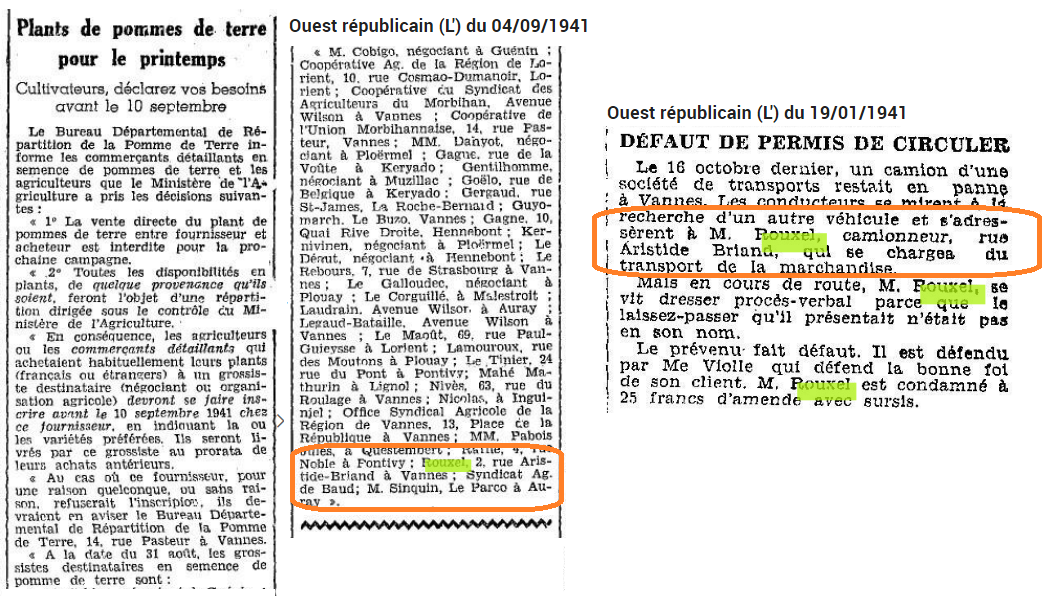 1941 rouxel patate amende