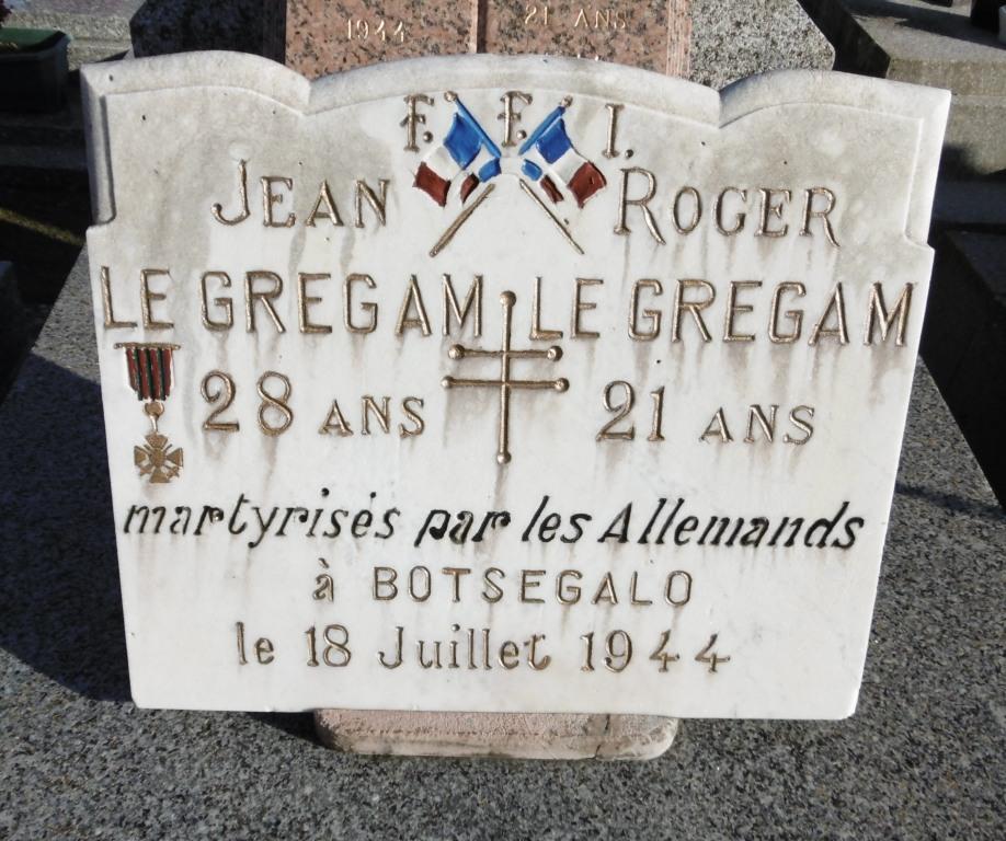 1944 Plaque le gregam