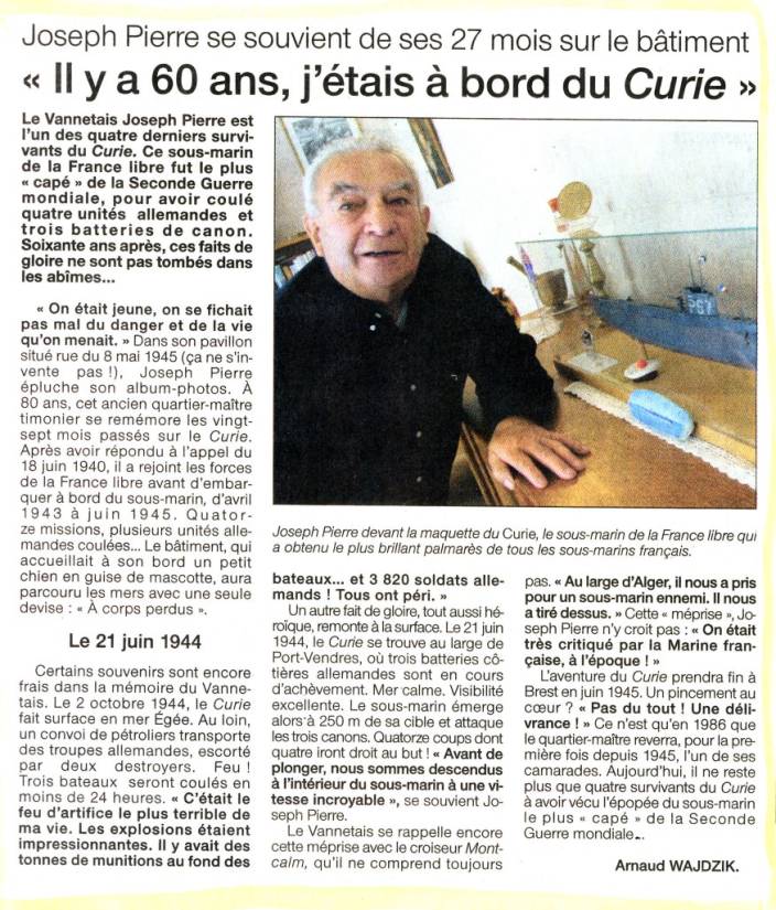 PIERRE Ouest France CURIE