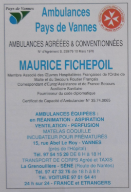 1987 01 FICHEPOIL ambulances