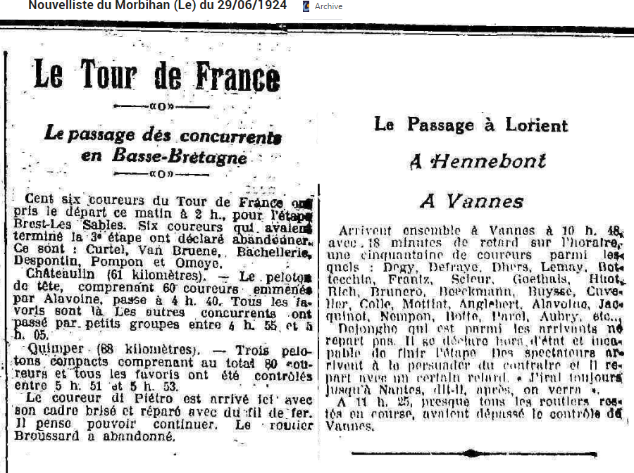 1924 06 Tour Morbihan