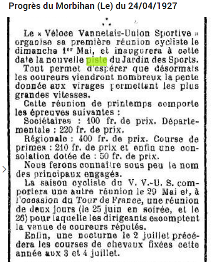 1927 04 inauguration piste