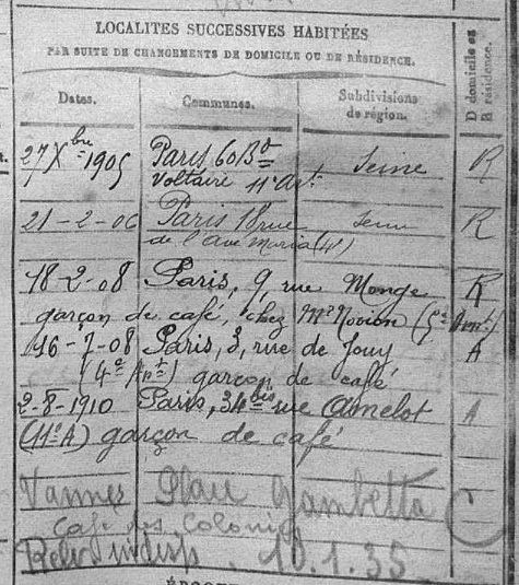 1930 Tual Hneri garçon cafe Gambetta