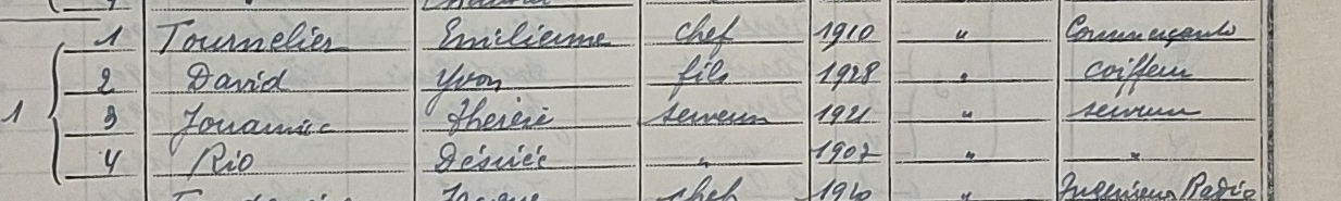 1946 Tournelier Emilienne