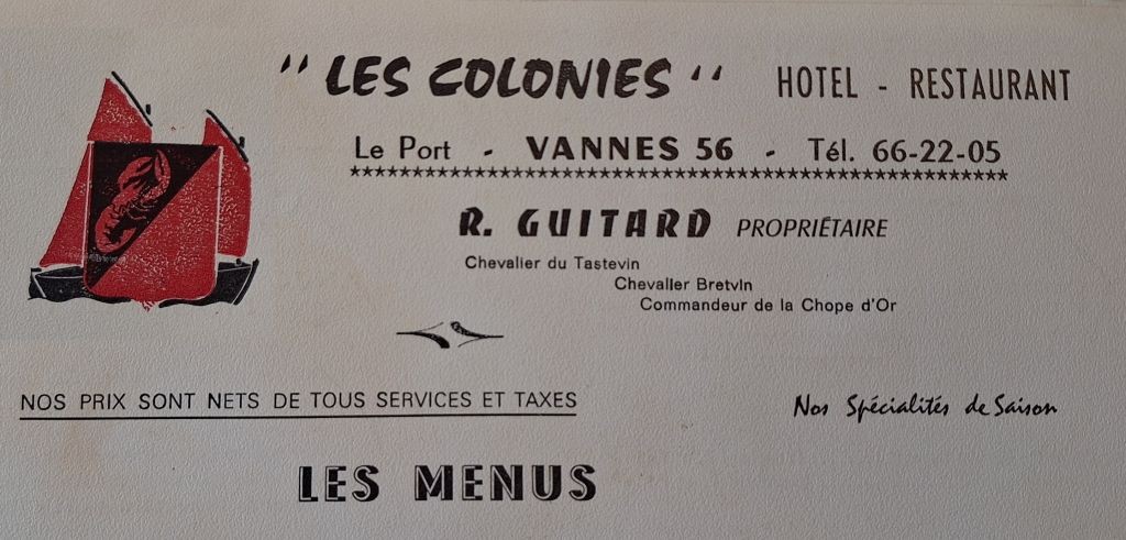 1965 Guitard Menu
