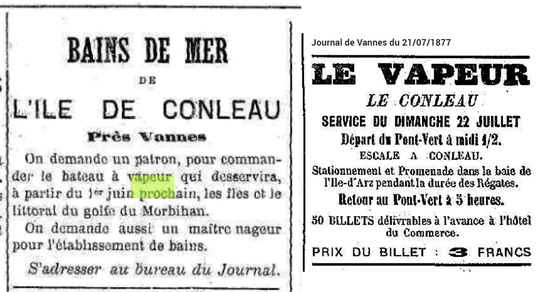 1877 04 Vapeur Conleau debut
