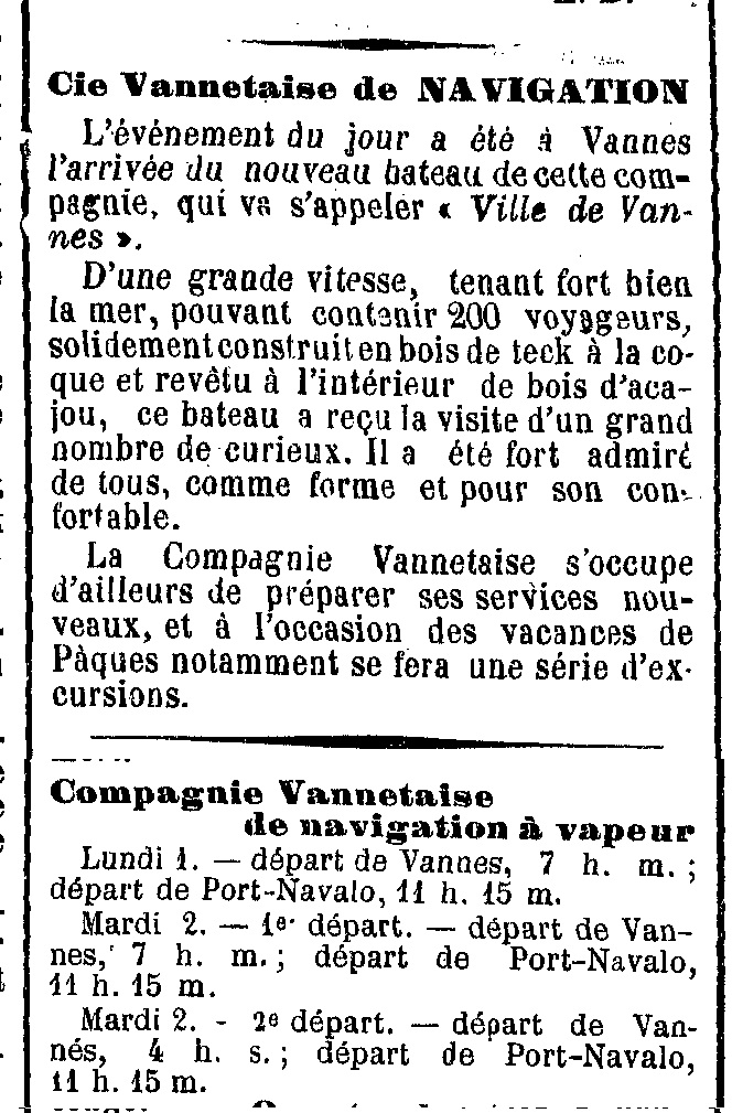 1901 03 Ville de Vannes arrivee