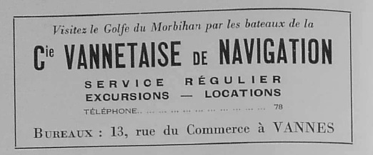 1938 PUB Cie Vannetaise Rue Commerce