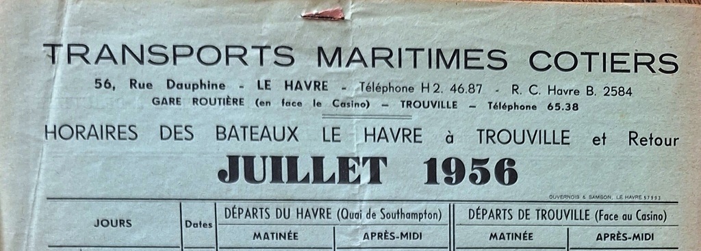 1956 STMC horaires